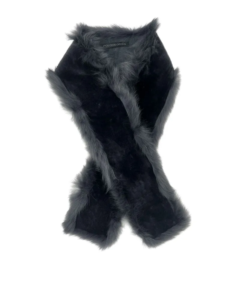 Toscana Trimmed Shearling Scarf sold by Pologeorgis product image thumbnail 2