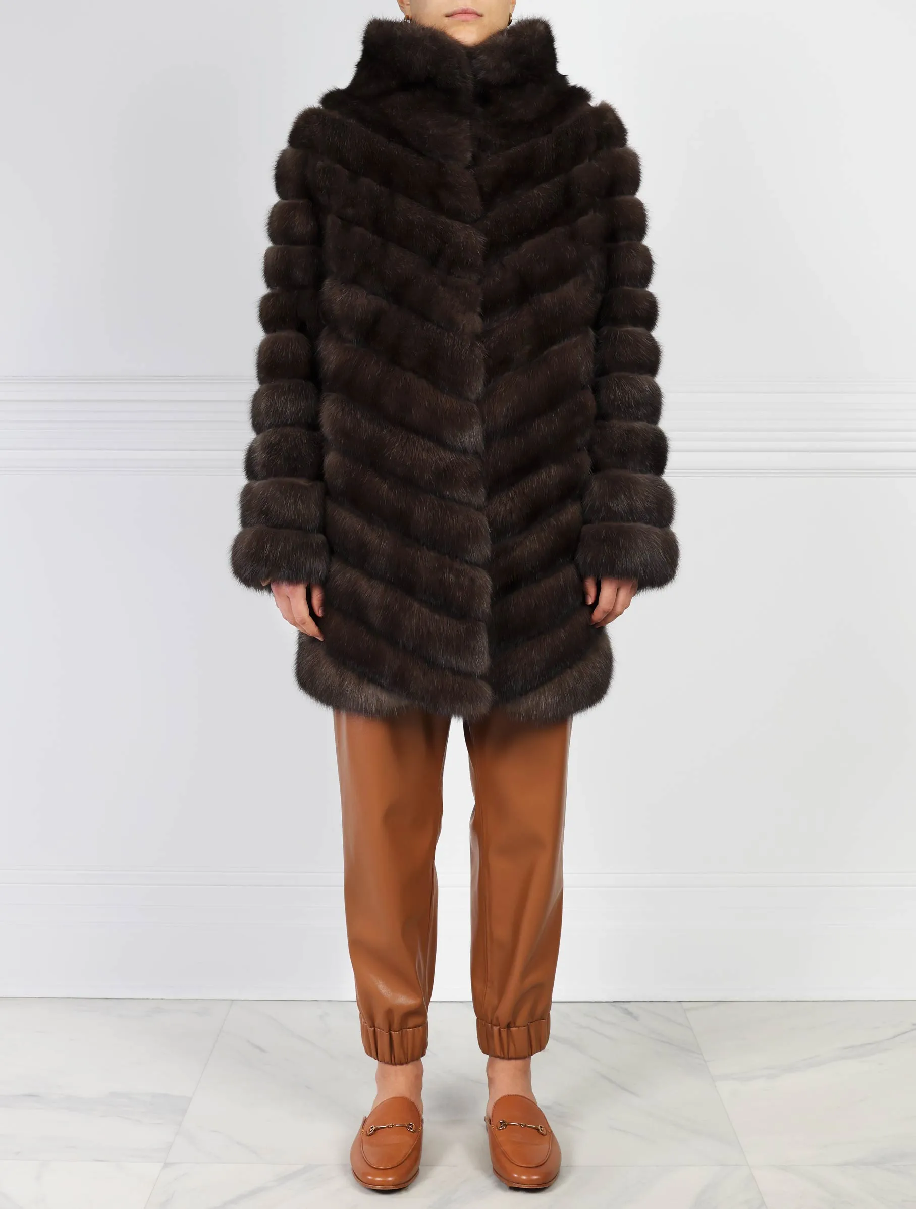 The Thalia Sable Fur Coat sold by Pologeorgis product image thumbnail 2