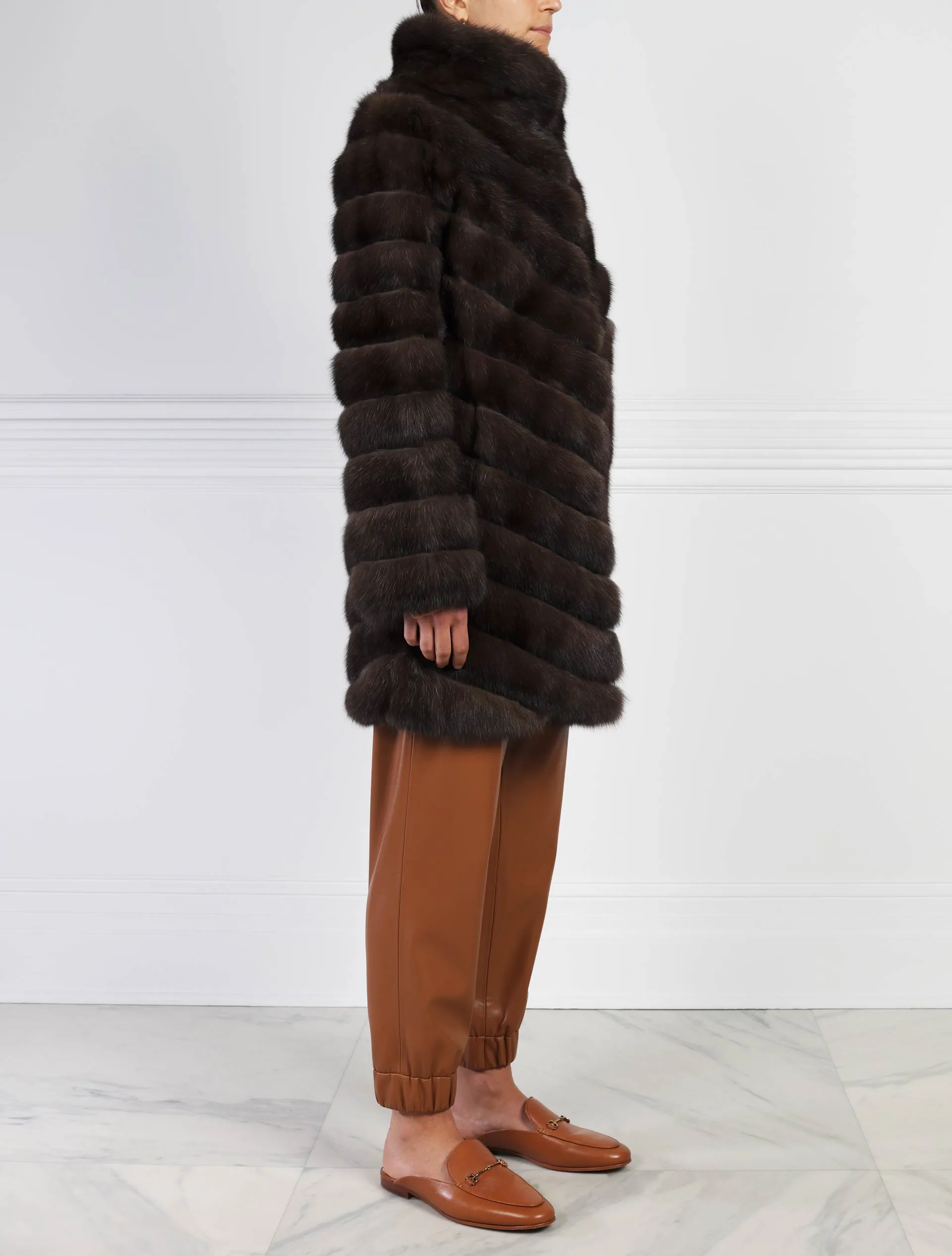The Thalia Sable Fur Coat sold by Pologeorgis product image thumbnail 3