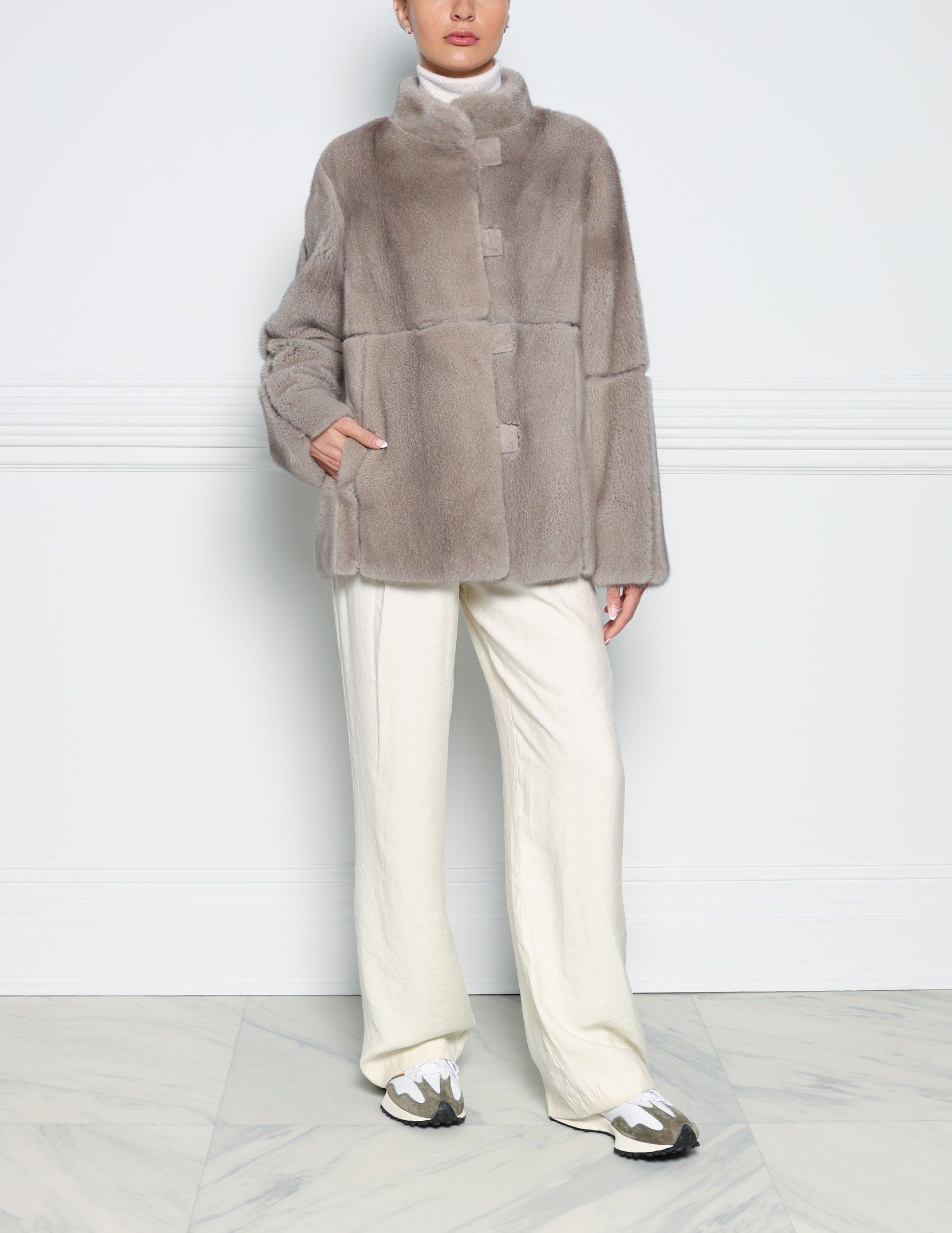 The Imani Mink Fur Jacket sold by Pologeorgis