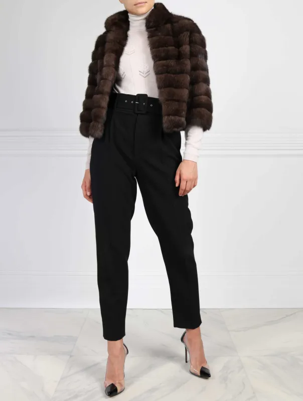 The Maeve Sable Fur Short Jacket sold by Pologeorgis