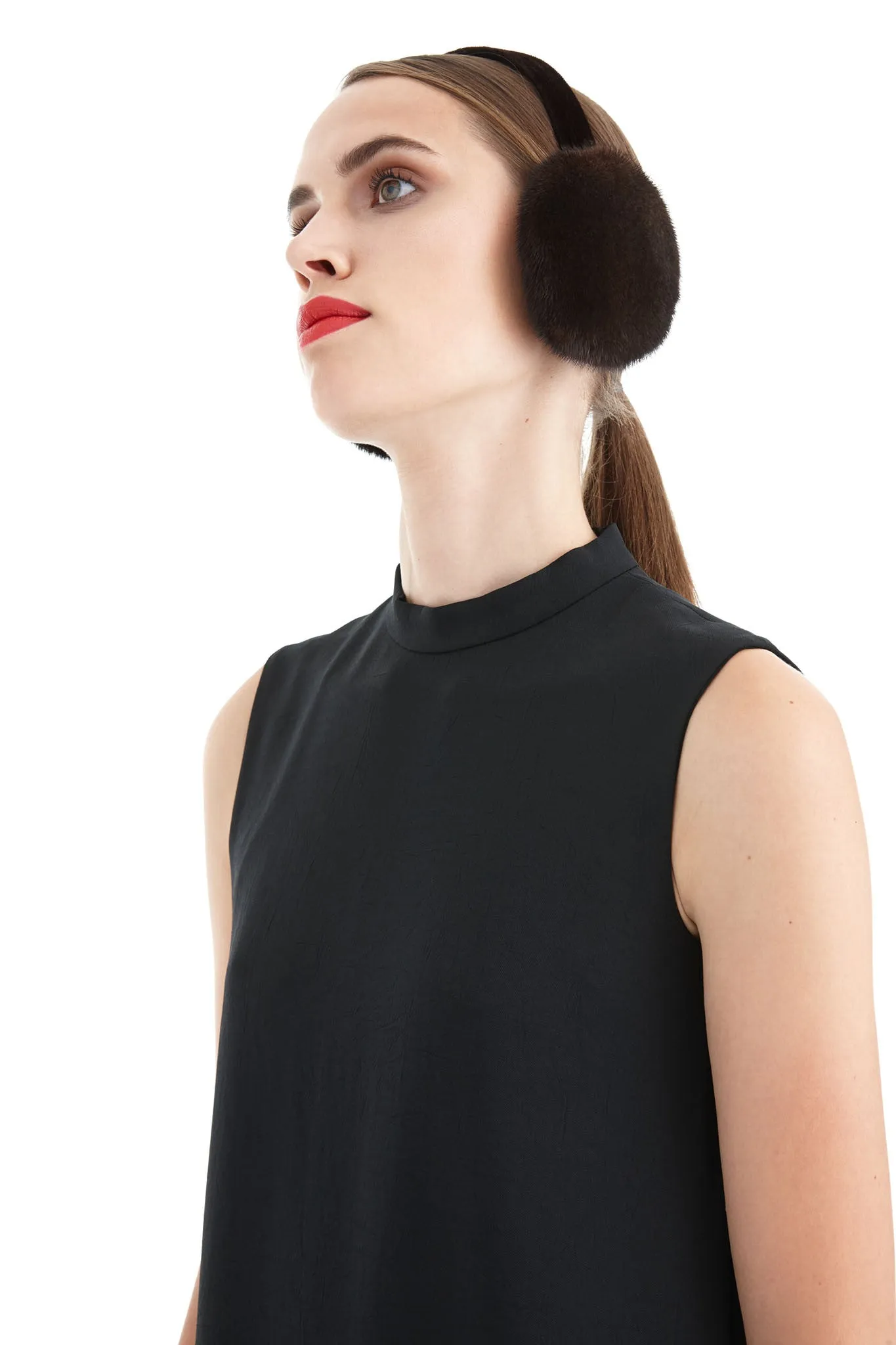 The Moonage Daydream Mink Earmuffs sold by Pologeorgis product image thumbnail 2