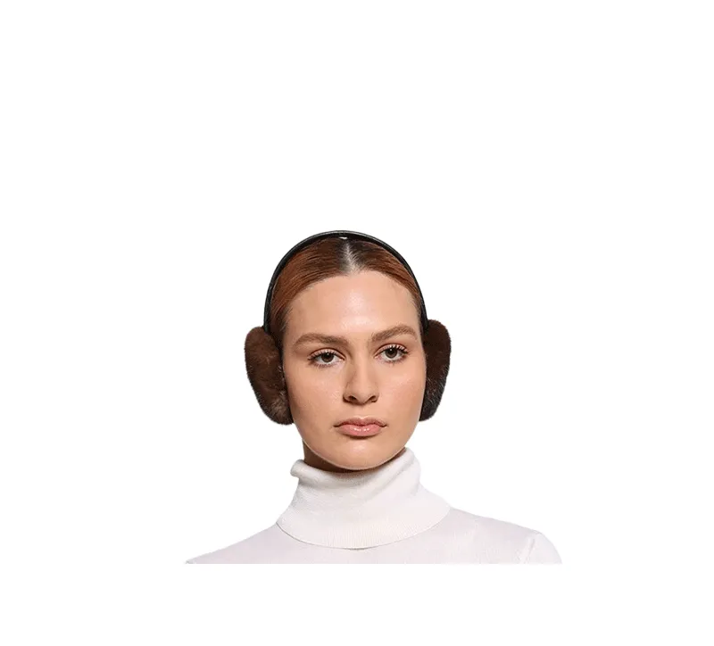 The Moonage Daydream Mink Earmuffs sold by Pologeorgis