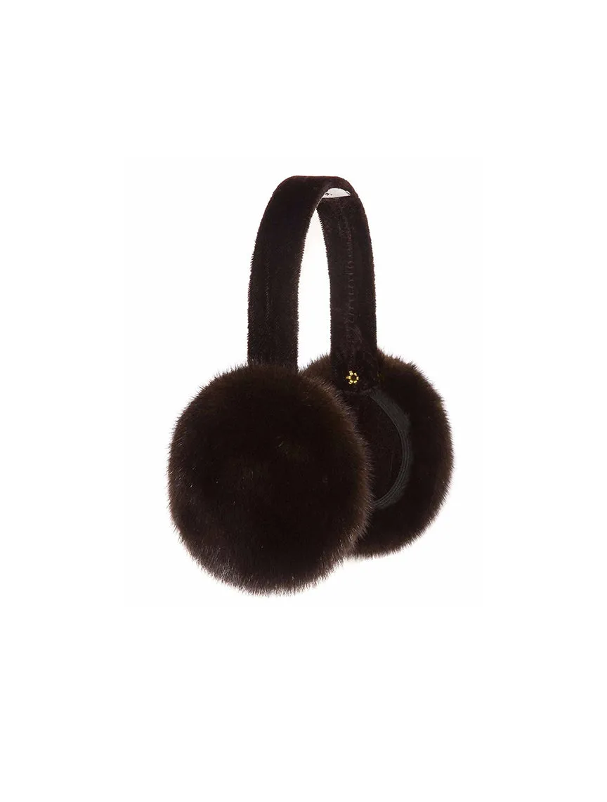 The Moonage Daydream Mink Earmuffs sold by Pologeorgis product image thumbnail 5