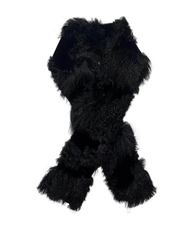 Multi Media Shearling Scarf sold by Pologeorgis product image thumbnail 5