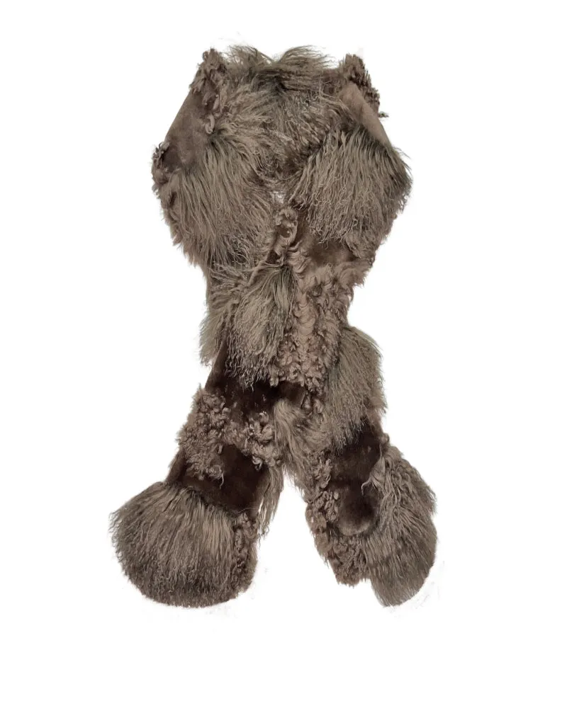 Multi Media Shearling Scarf sold by Pologeorgis product image thumbnail 2