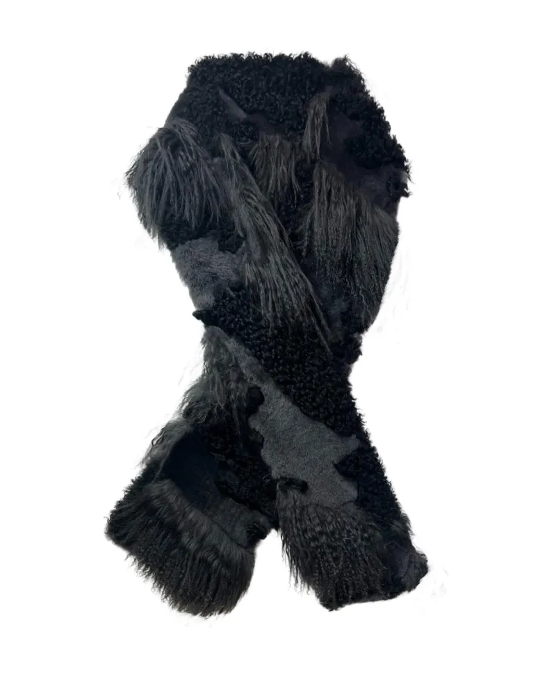 Multi Media Shearling Scarf sold by Pologeorgis product image thumbnail 4