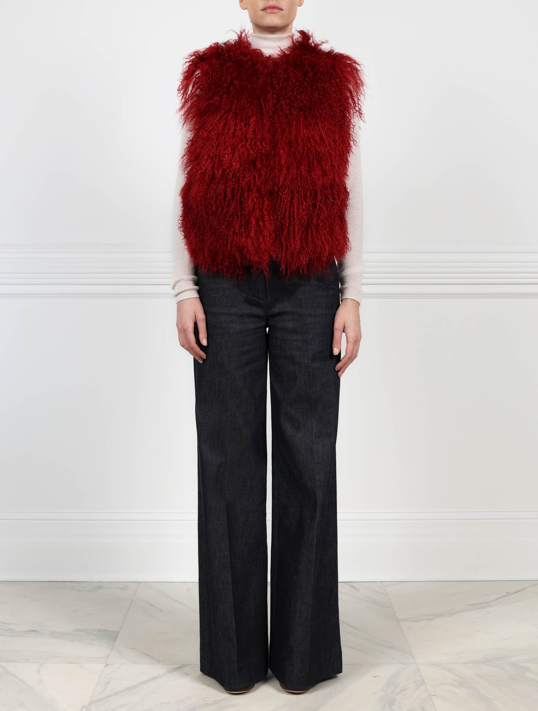 Curly Shearling Vest sold by Pologeorgis