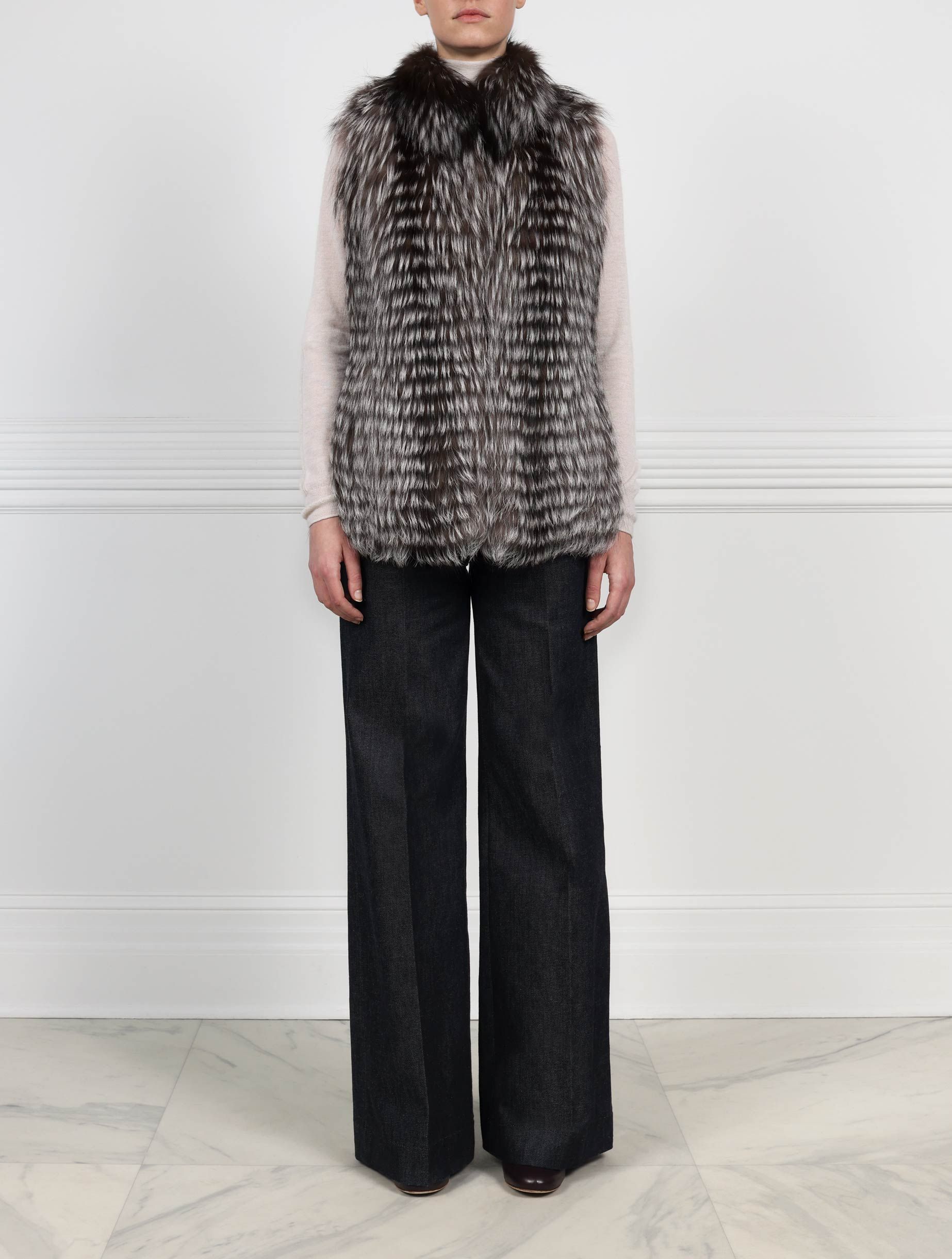 Stripped Fox Vest in Multiple Colors sold by Pologeorgis