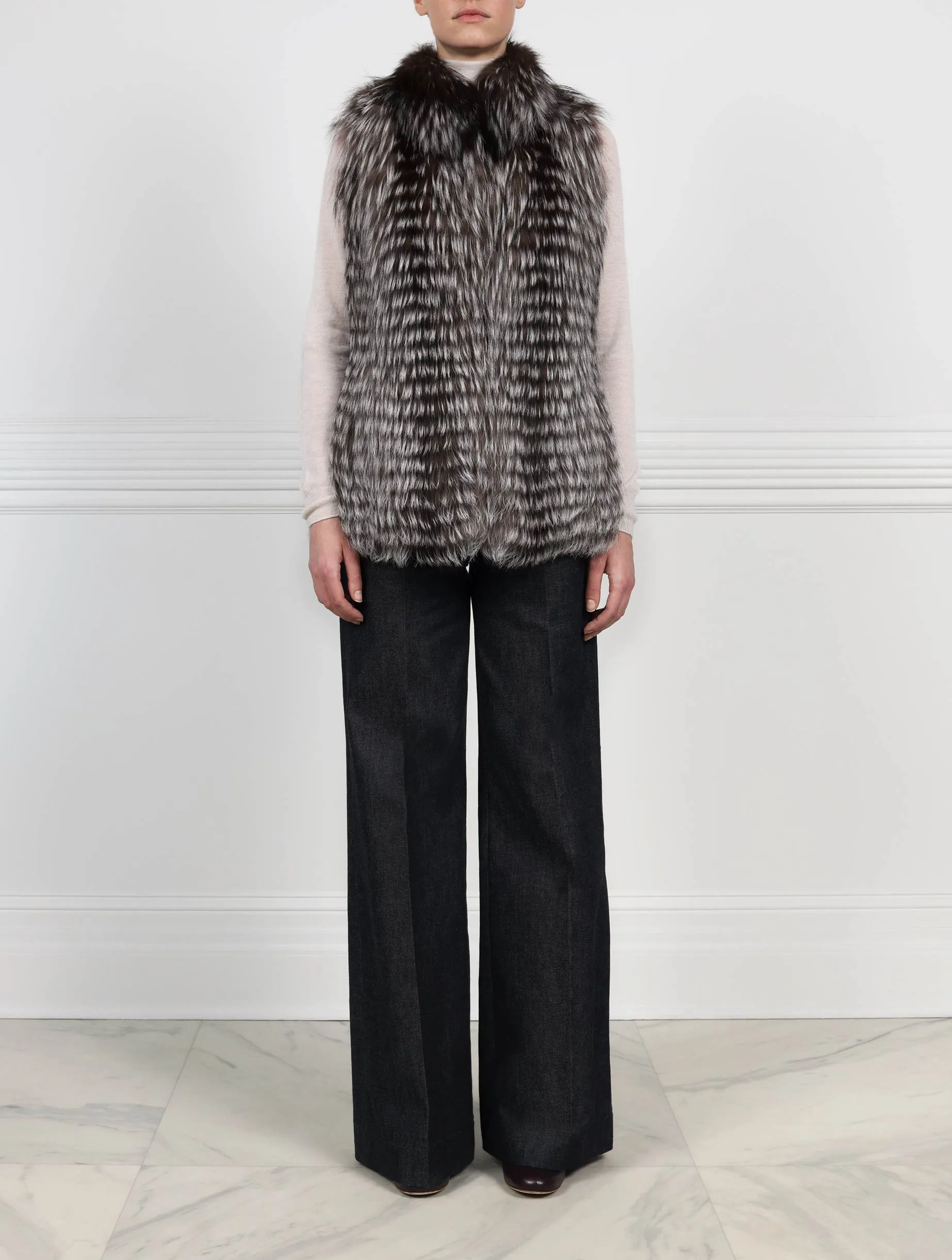 Stripped Fox Vest sold by Pologeorgis