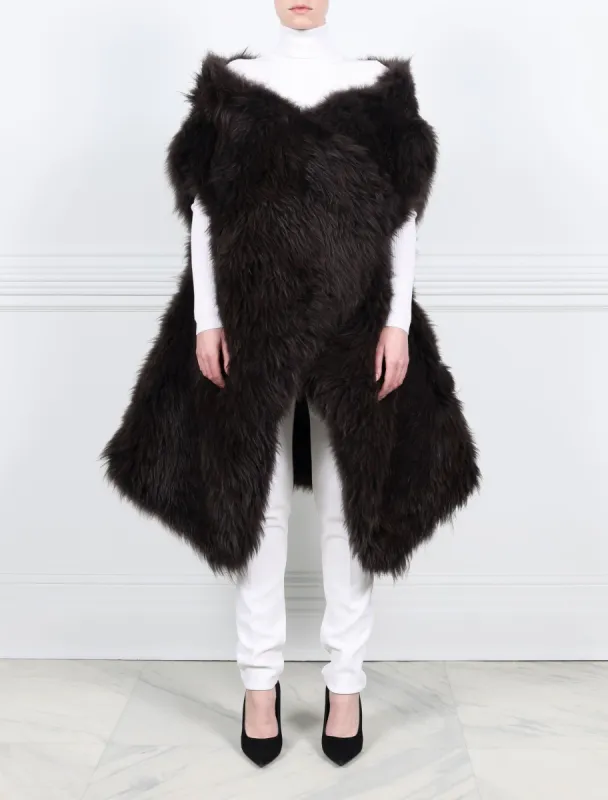 Oversized Shearling Wrap sold by Pologeorgis
