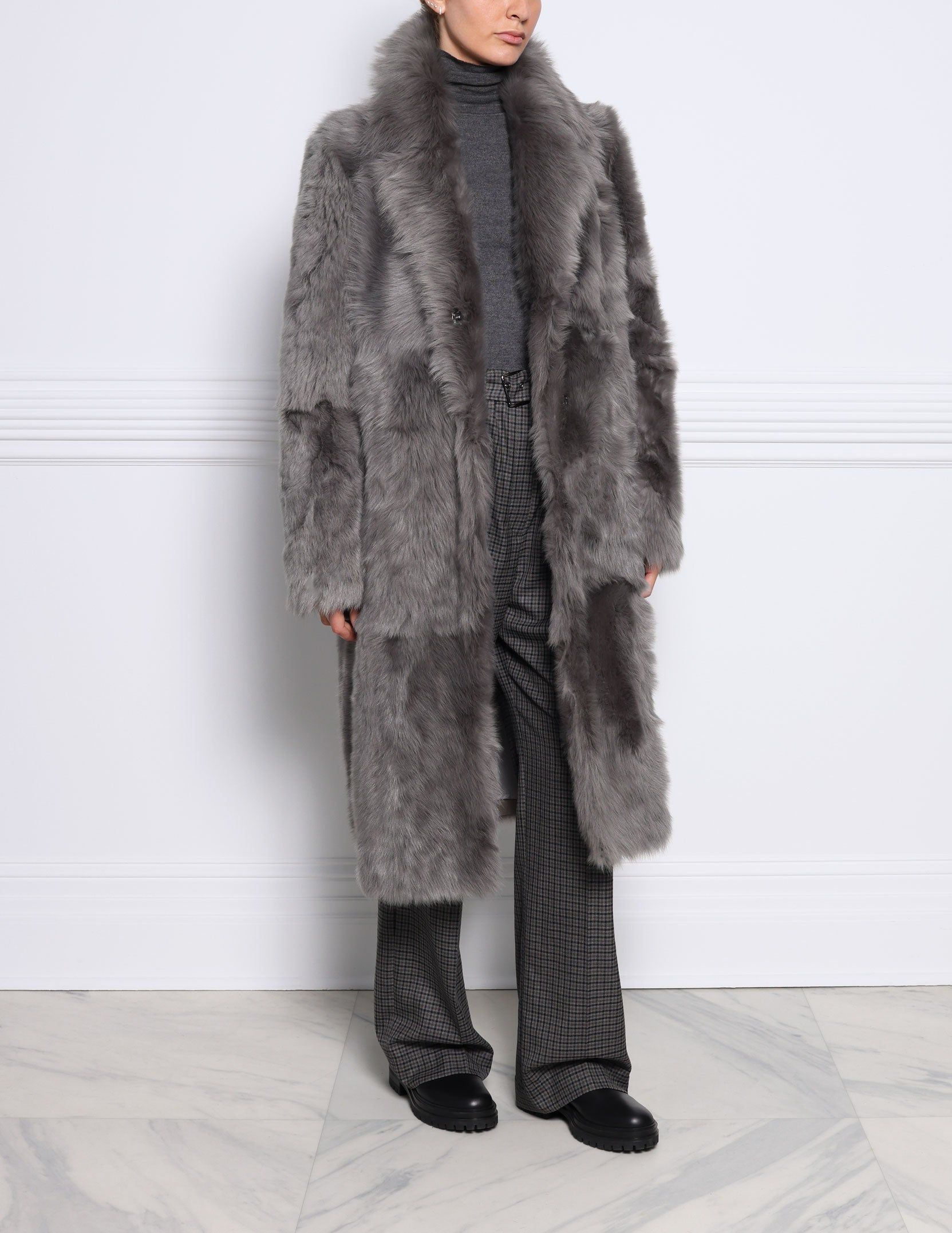 The Giovanna Toscana Shearling Coat sold by Pologeorgis product image thumbnail 3