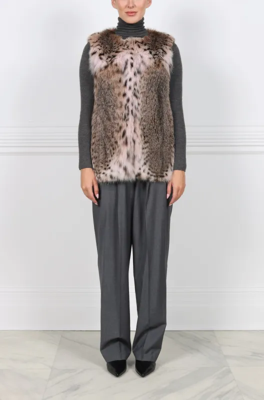 Cat Lynx Fur Vest sold by Pologeorgis