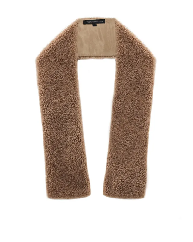 Shearling Pull Through Scarf sold by Pologeorgis