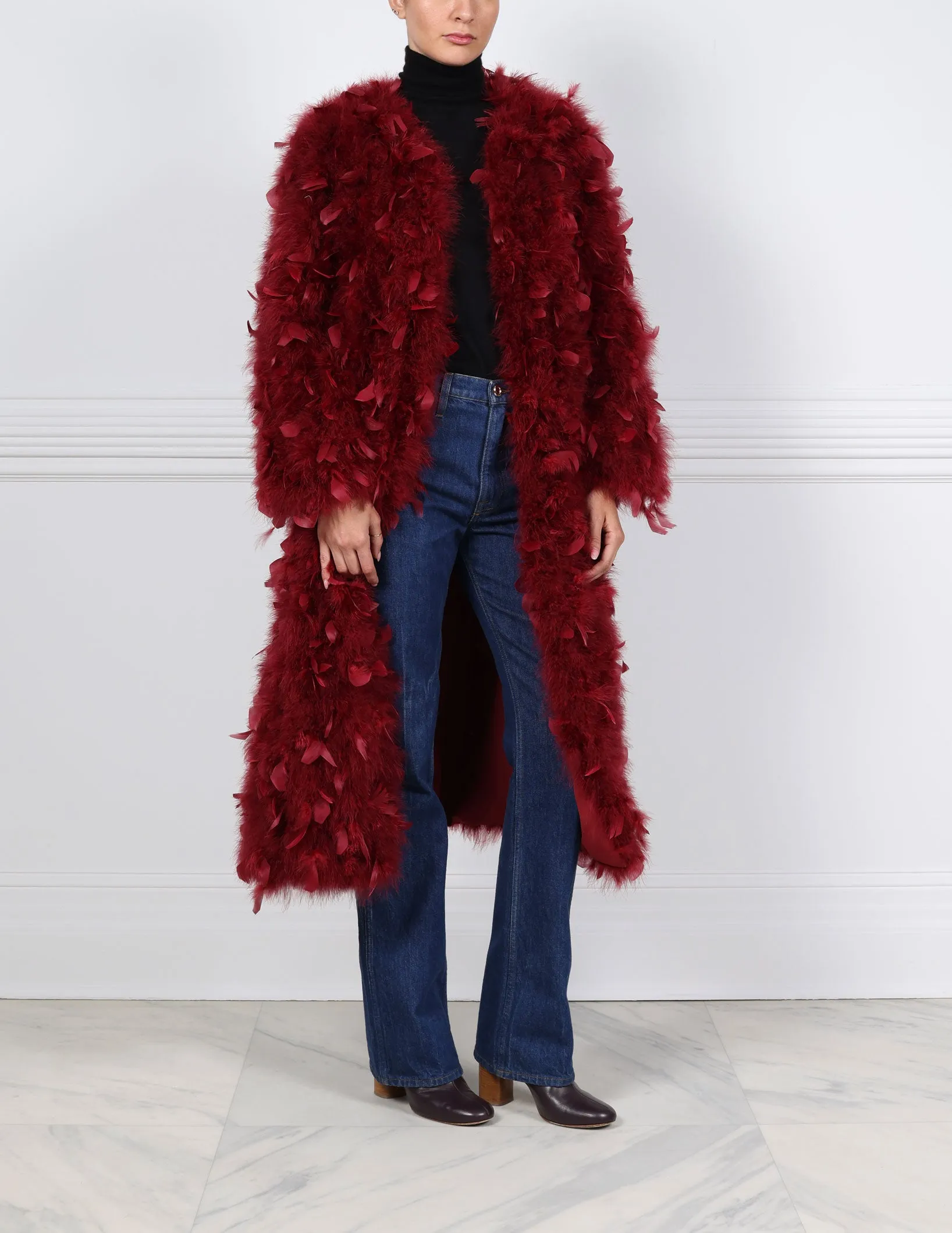 The Zaza Feather Coat sold by Pologeorgis product image thumbnail 4