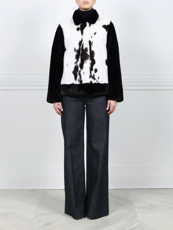 Jaguar Printed Mink Fur Jacket sold by Pologeorgis