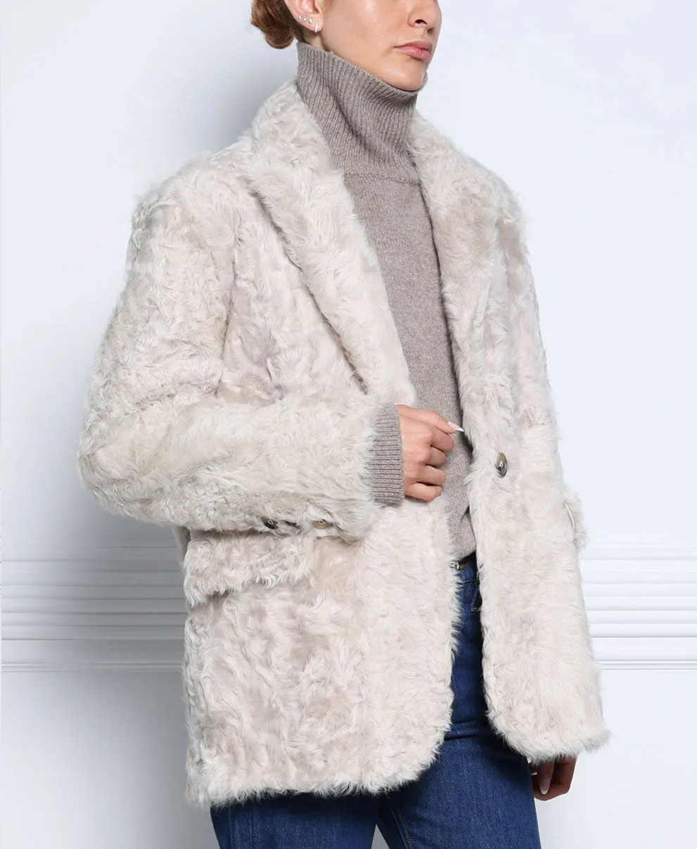 The Reagan Shearling Jacket sold by Pologeorgis product image thumbnail 3