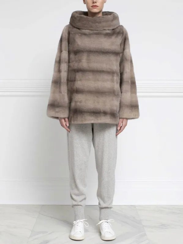 The Huntington Mink Fur Pullover sold by Pologeorgis