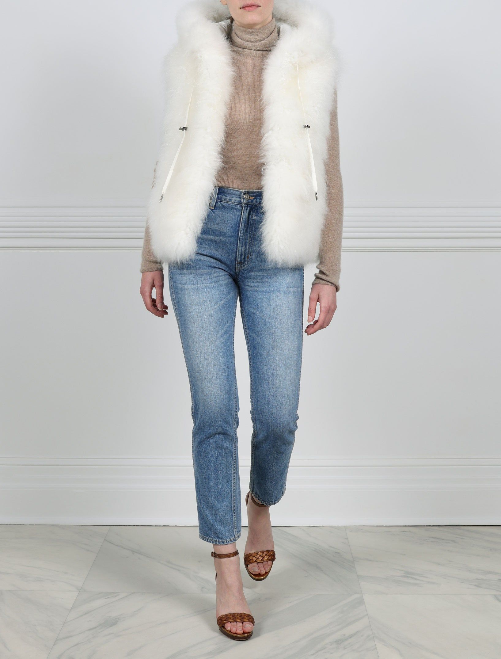 The Teddy Shearling Vest sold by Pologeorgis