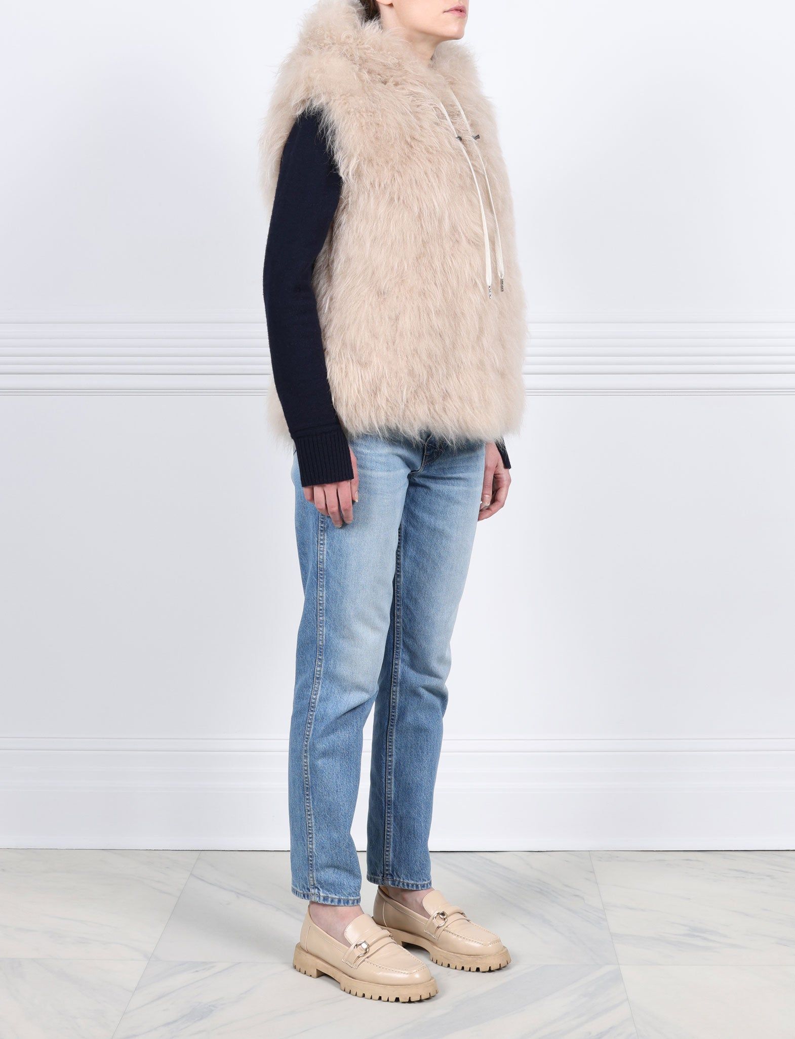 The Teddy Shearling Vest sold by Pologeorgis product image thumbnail 8