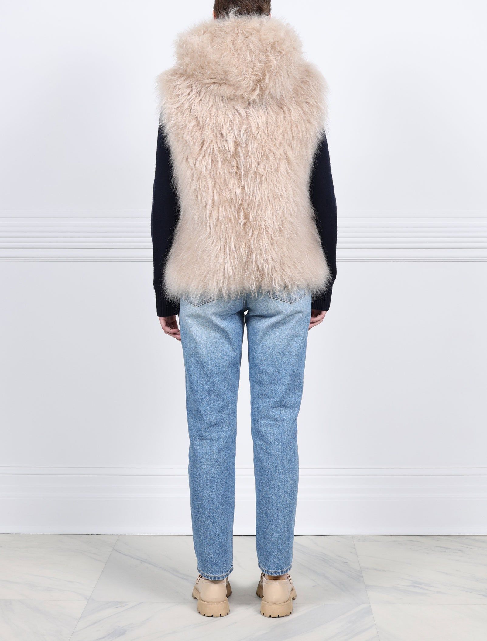 The Teddy Shearling Vest sold by Pologeorgis product image thumbnail 9