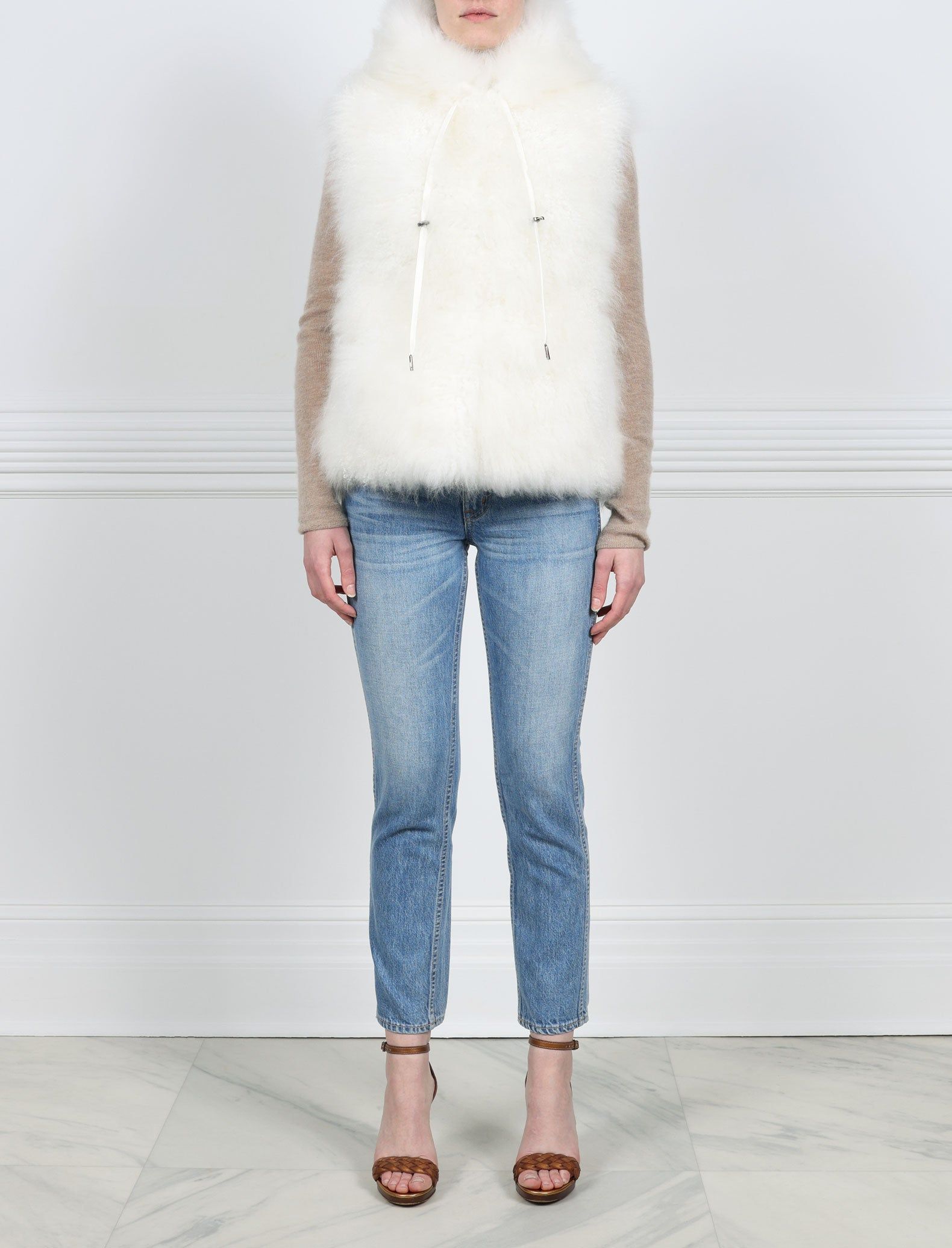 The Teddy Shearling Vest sold by Pologeorgis product image thumbnail 3