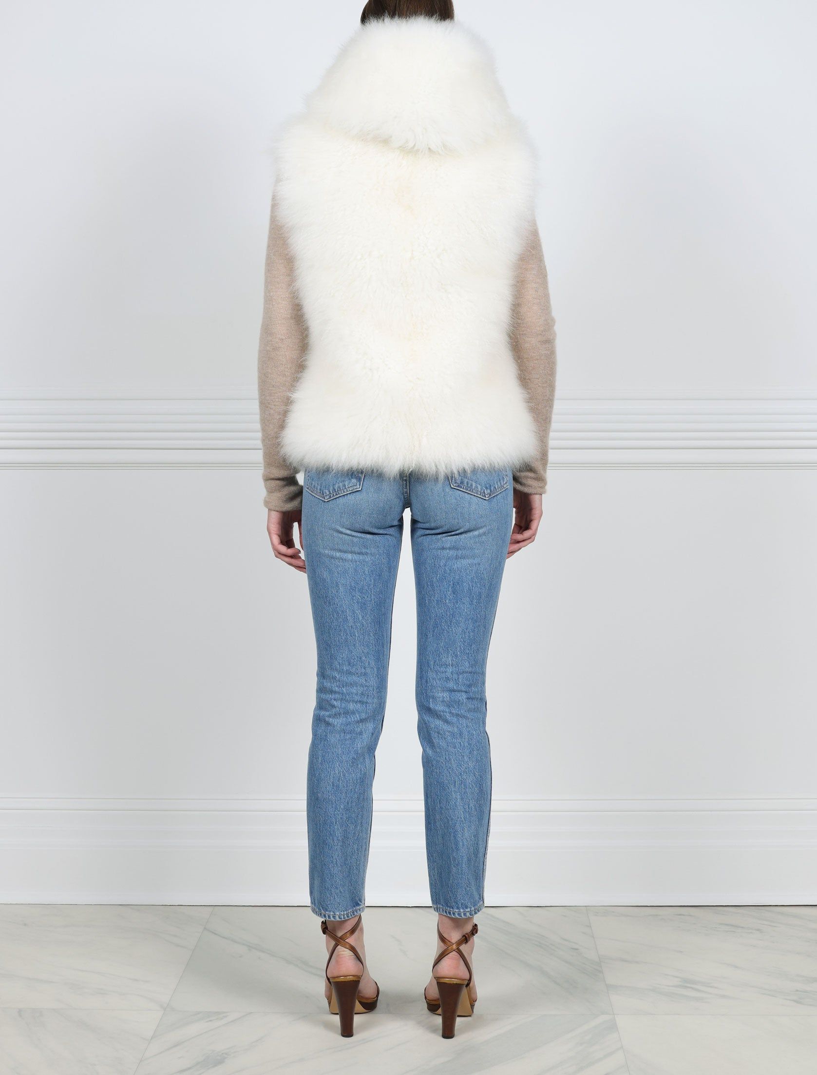 The Teddy Shearling Vest sold by Pologeorgis product image thumbnail 5