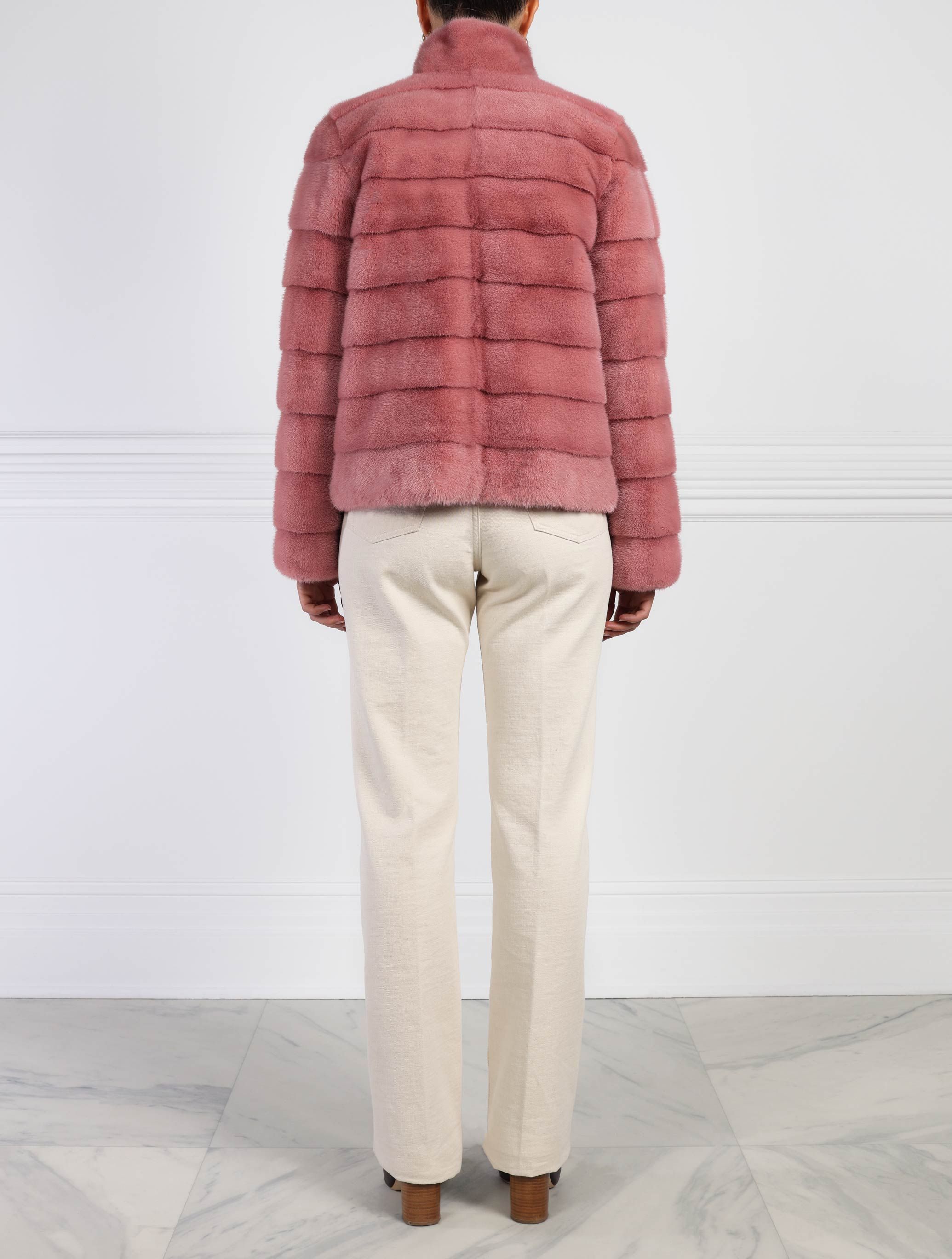 The Danielle Horizontal Mink Jacket sold by Pologeorgis product image thumbnail 4