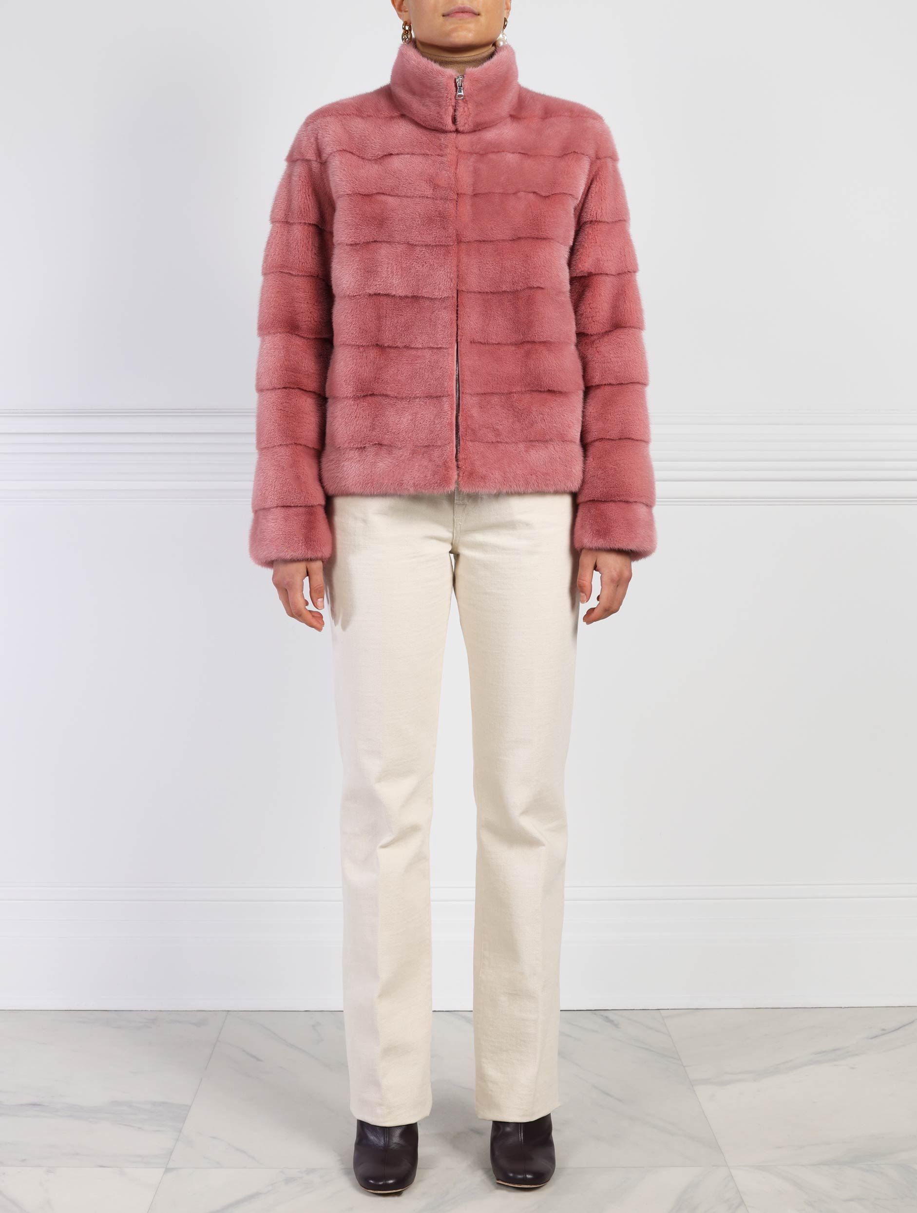 The Danielle Horizontal Mink Jacket sold by Pologeorgis product image thumbnail 2