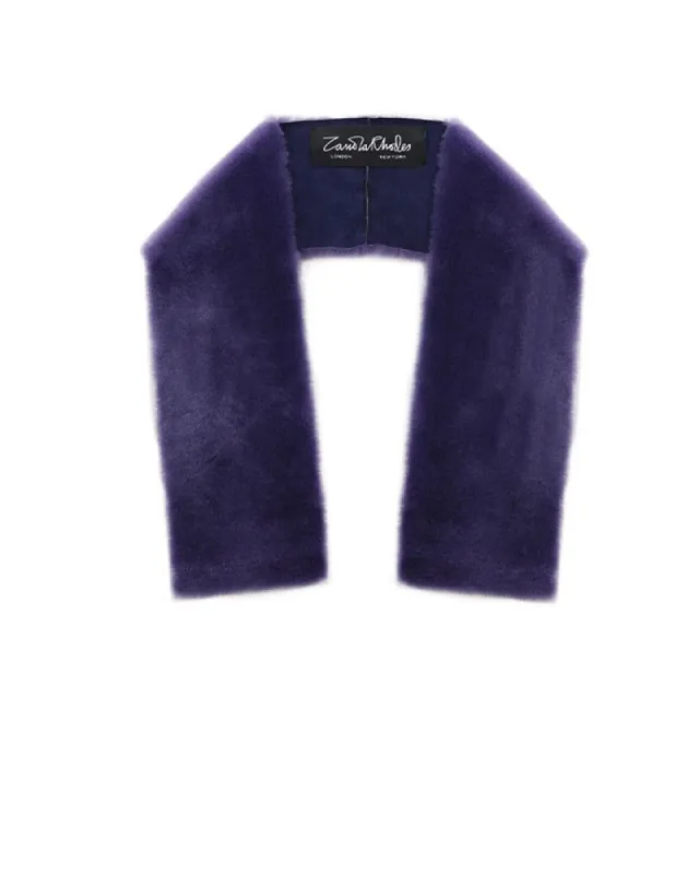 Shearling Pull Through Scarf Designed by Zandra Rhodes sold by Pologeorgis