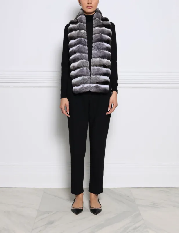 Cross Cut Chinchilla Scarf sold by Pologeorgis