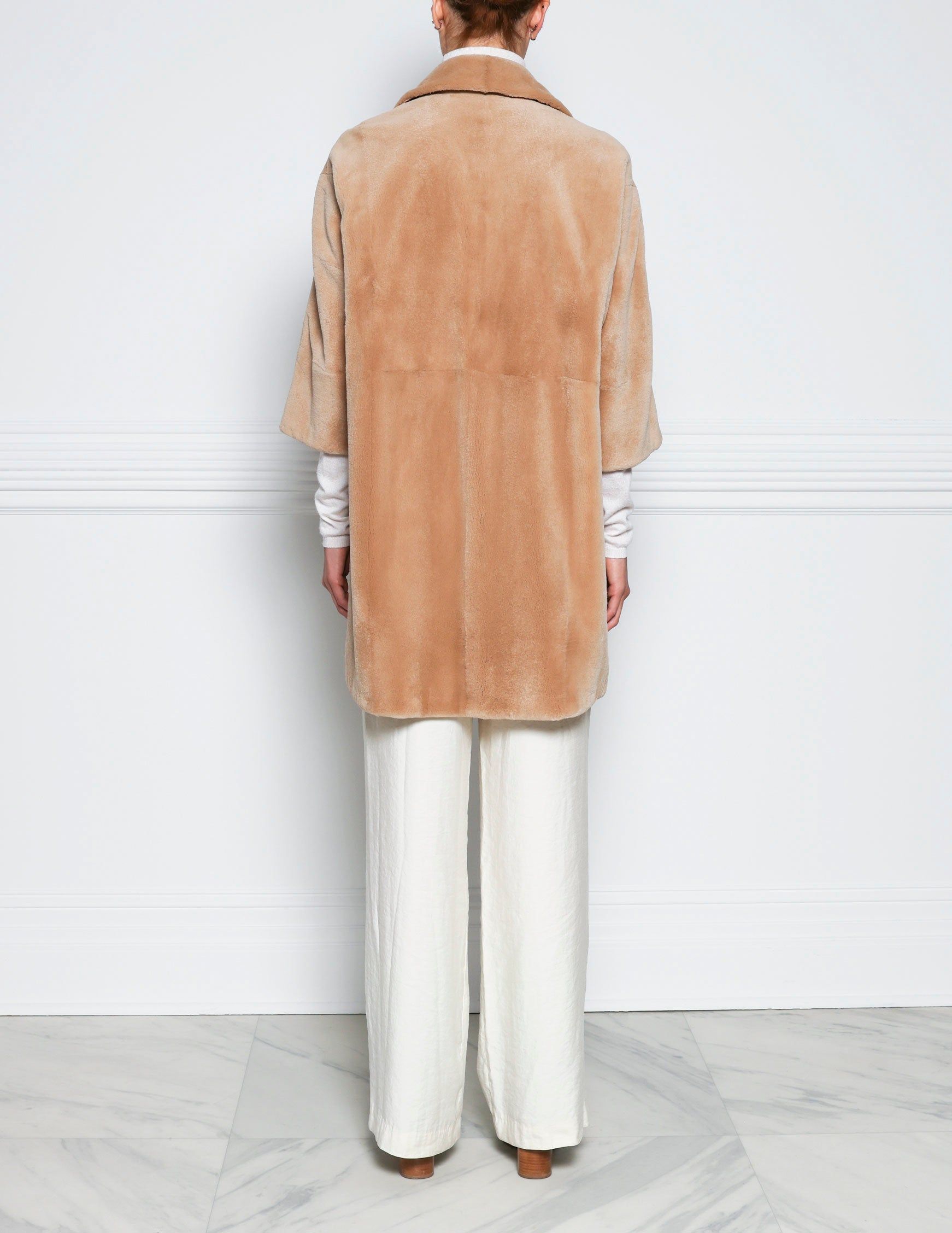 The Inaya Sheared Mink Fur Coat sold by Pologeorgis product image thumbnail 3