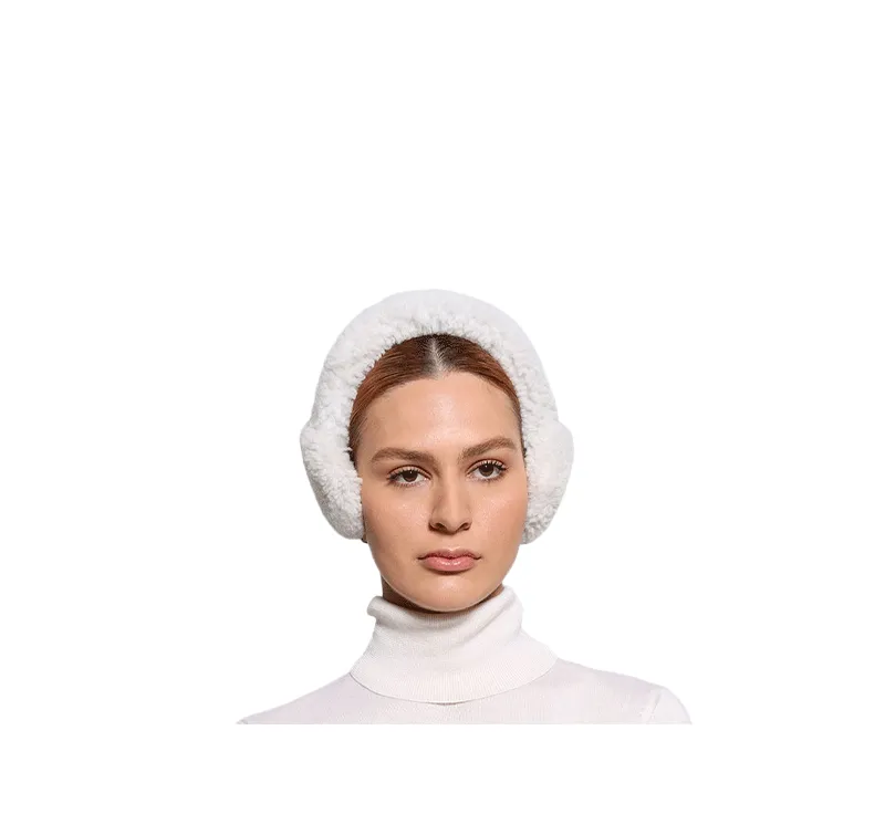 Shearling Wrapped Earmuffs sold by Pologeorgis