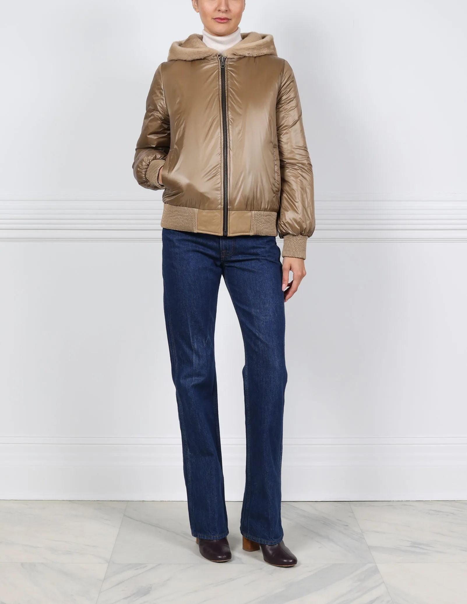 The Colleen Mink Fur Reversible Jacket sold by Pologeorgis product image thumbnail 2