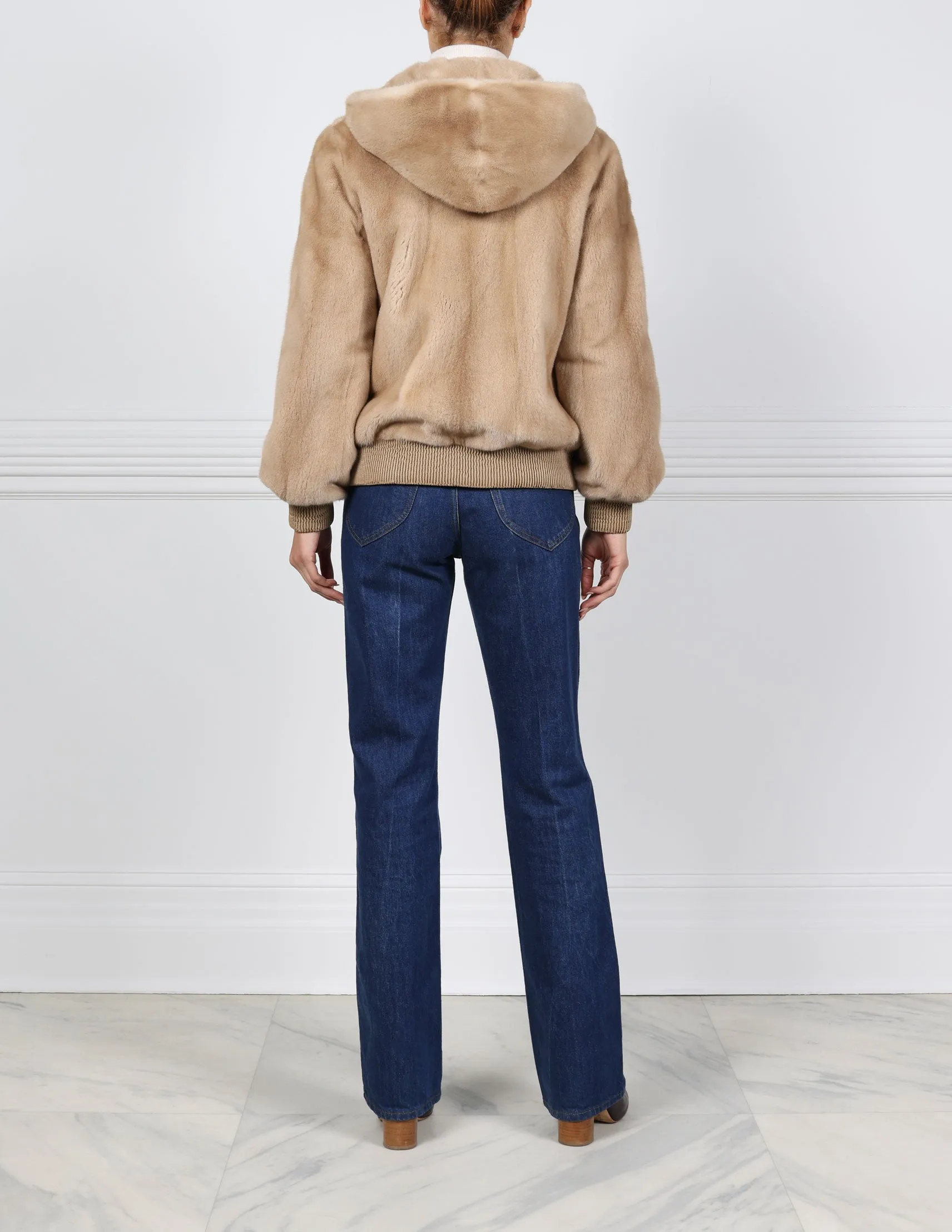 The Colleen Mink Fur Reversible Jacket sold by Pologeorgis product image thumbnail 4