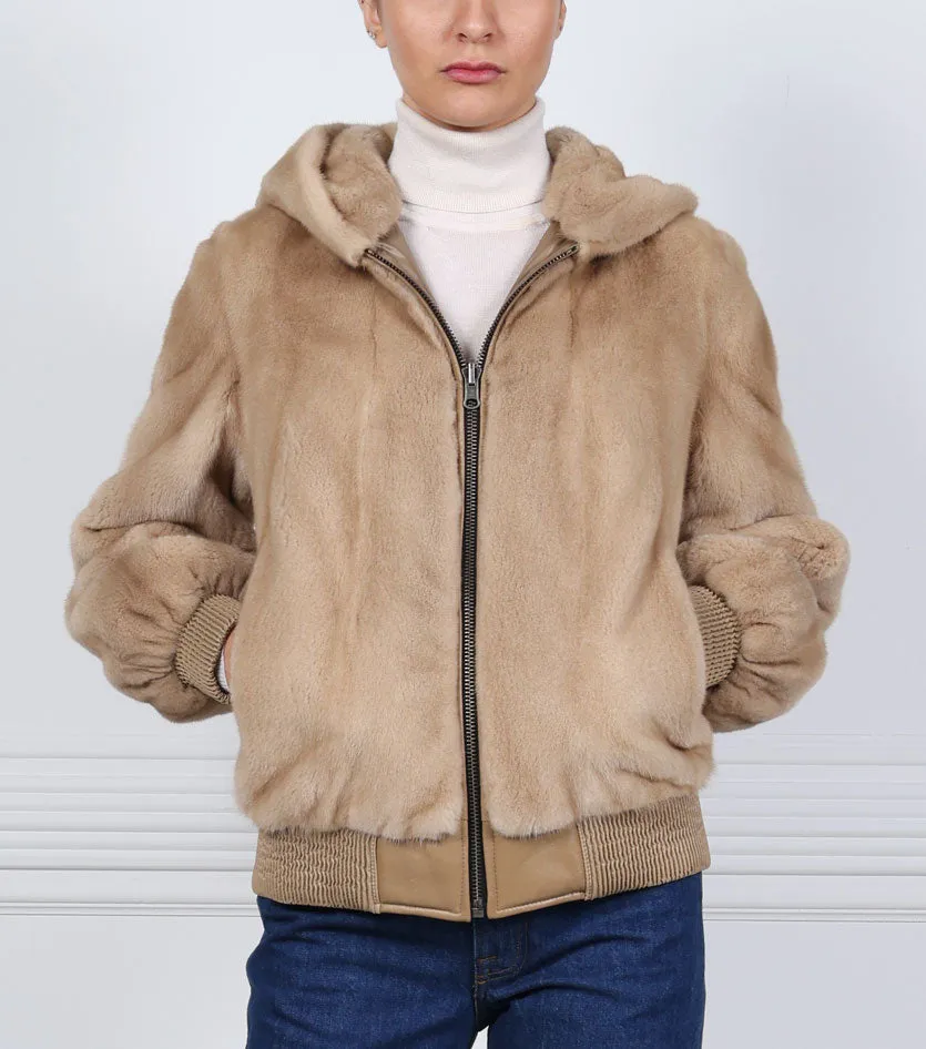 The Colleen Mink Fur Reversible Jacket sold by Pologeorgis product image thumbnail 5