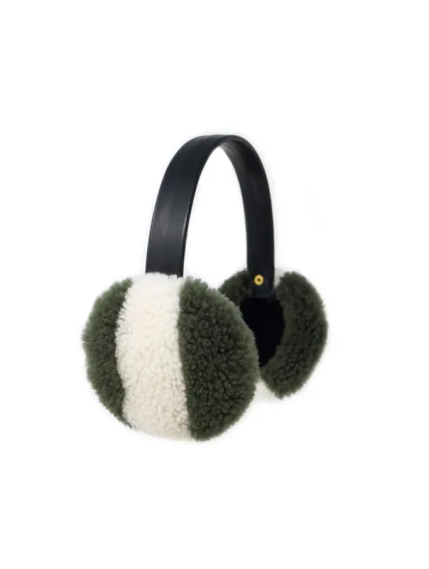 Two Tone Shearling Earmuffs sold by Pologeorgis
