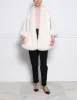 The Sol Cashmere Cape with Fox Trim sold by Pologeorgis
