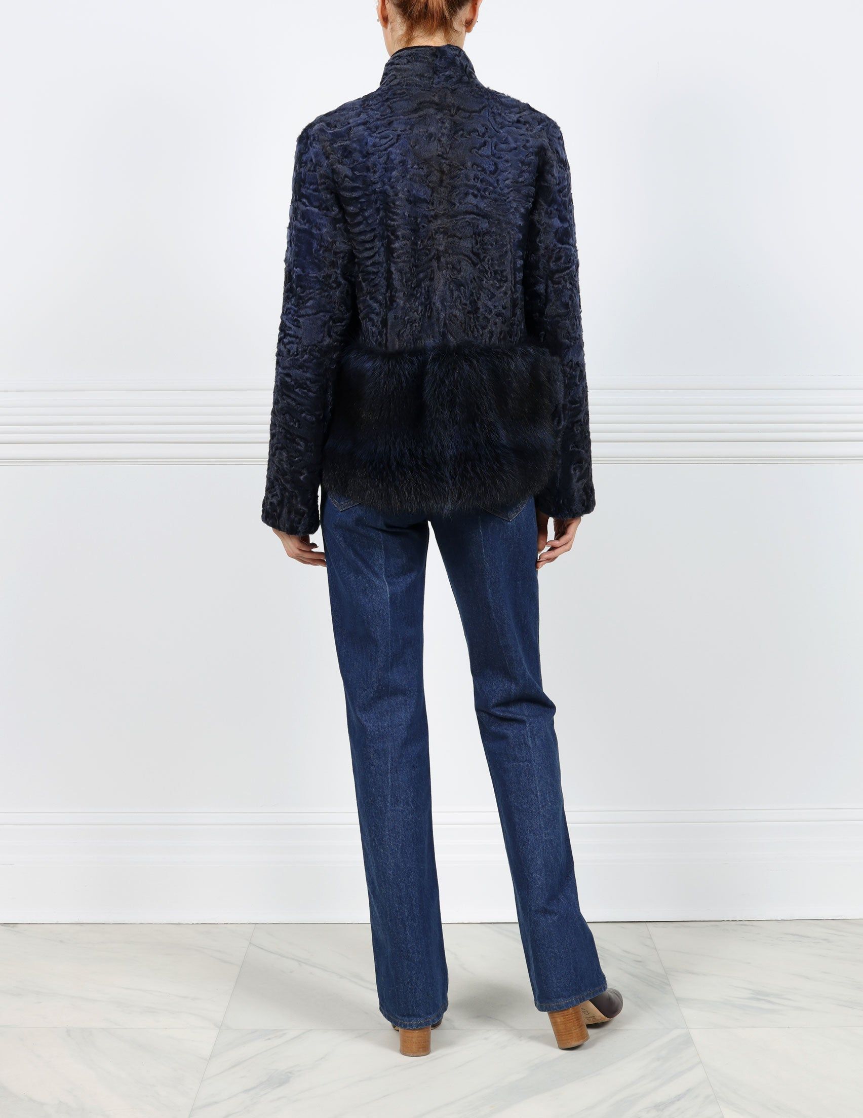 The Dover Lamb Jacket with Fur Peplum sold by Pologeorgis product image thumbnail 4