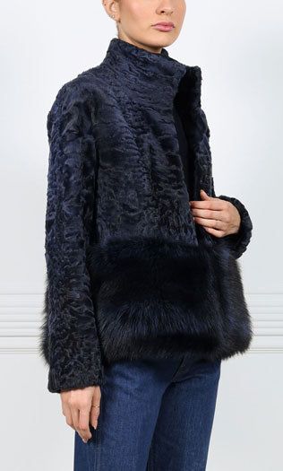 The Dover Lamb Jacket with Fur Peplum sold by Pologeorgis product image thumbnail 5