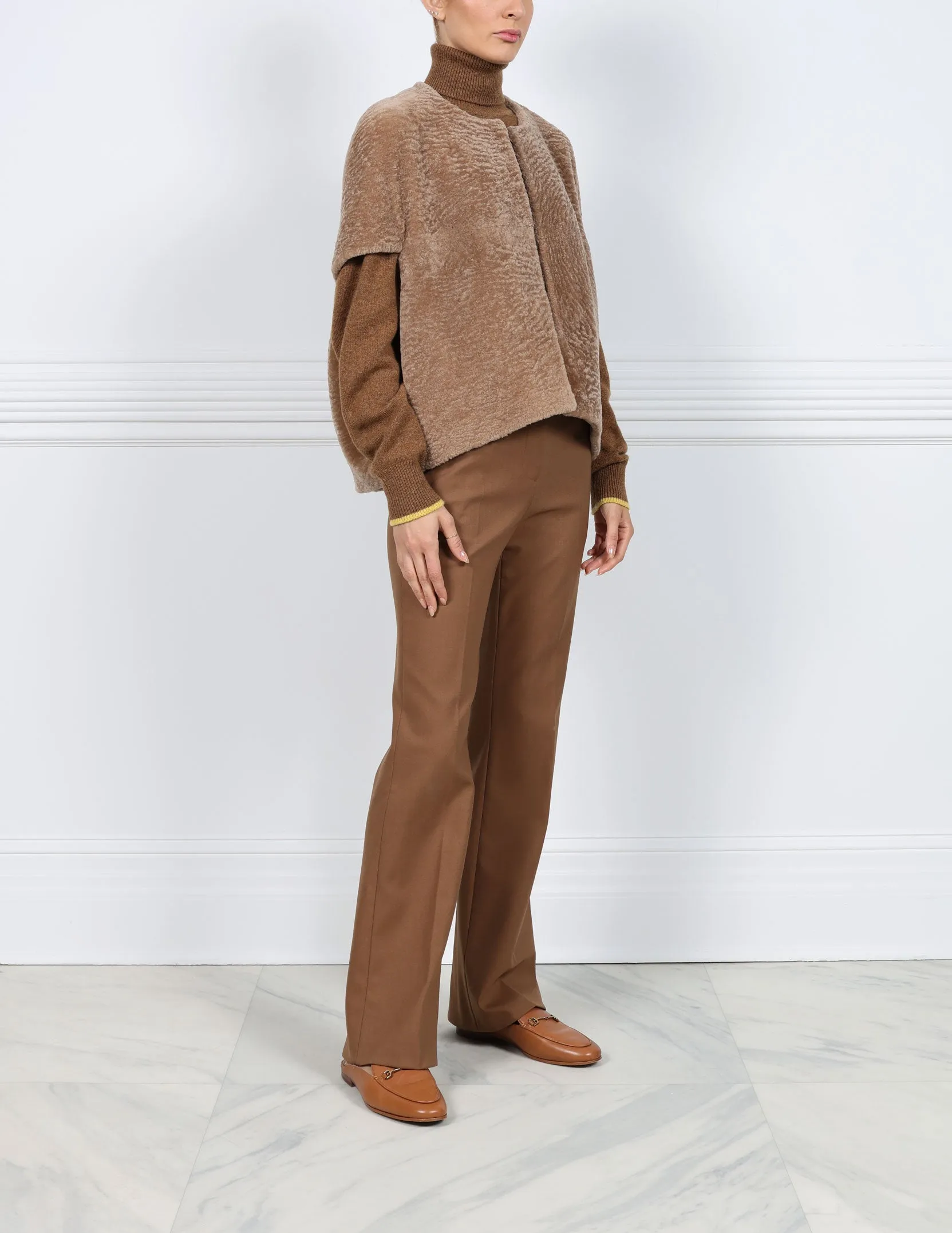 The Frannie Shearling Cocoon Vest sold by Pologeorgis product image thumbnail 3