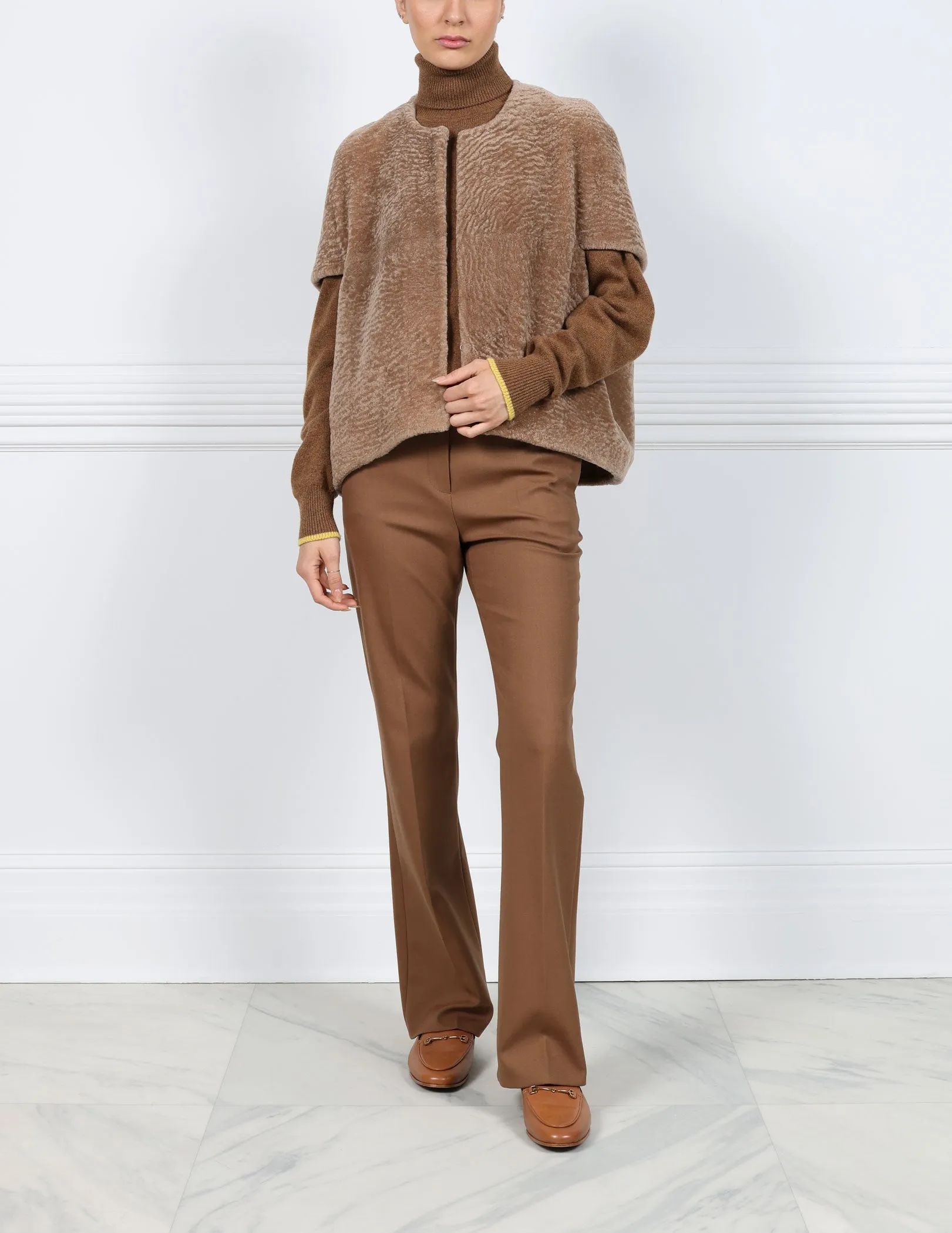 The Frannie Shearling Cocoon Vest sold by Pologeorgis product image thumbnail 2