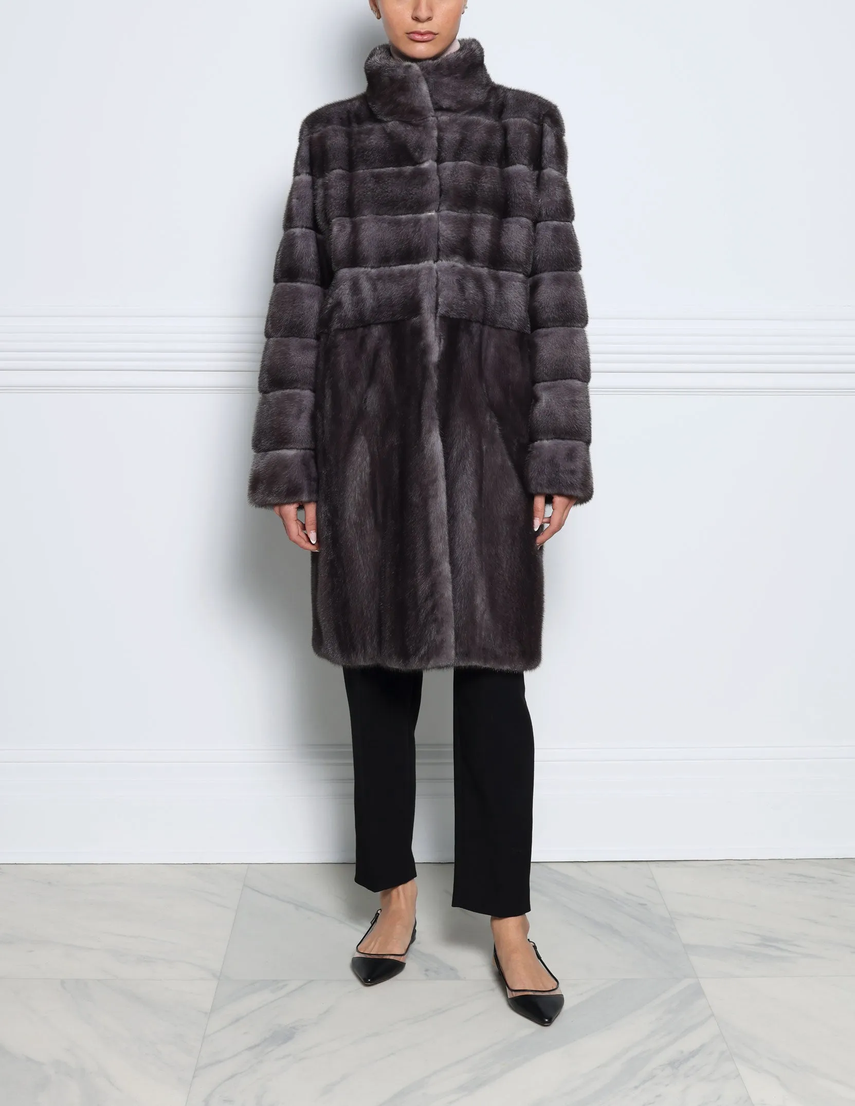 The Alessandra Mink Fur Coat sold by Pologeorgis product image thumbnail 3
