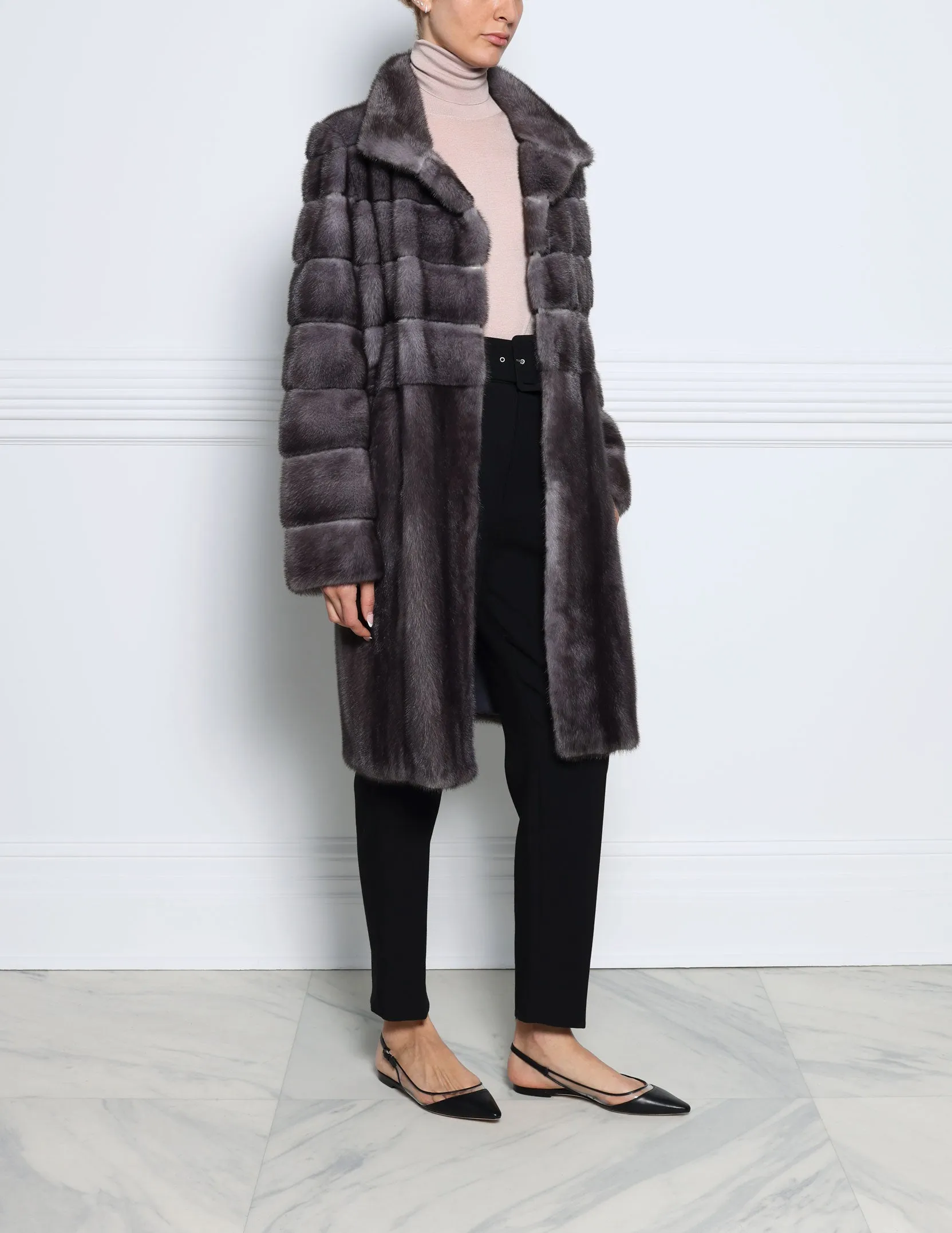 The Alessandra Mink Fur Coat sold by Pologeorgis product image thumbnail 4