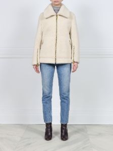 Shearling Jacket with Zip Detail sold by Pologeorgis
