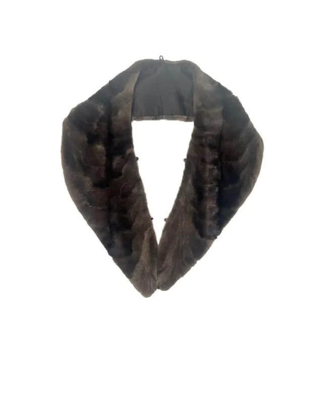 Upcycled  Mink Shawl Collar sold by Pologeorgis