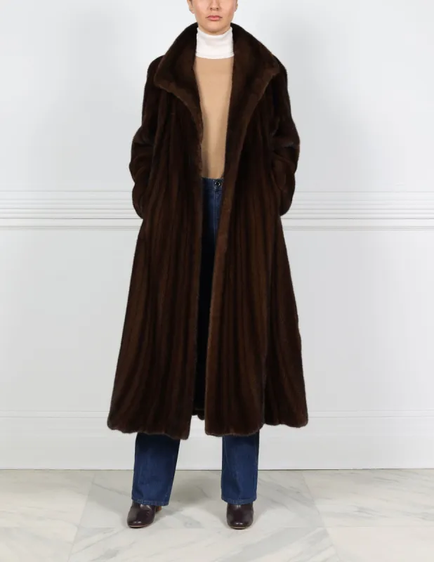The Swirl Mink Fur Coat sold by Pologeorgis