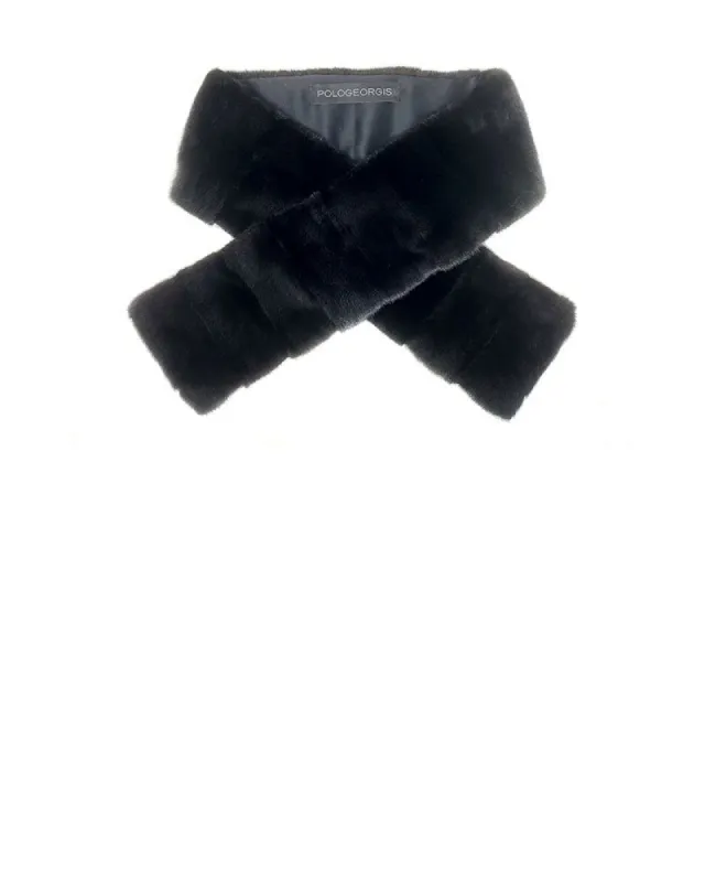 Dyed Ranch Mink Scarf sold by Pologeorgis