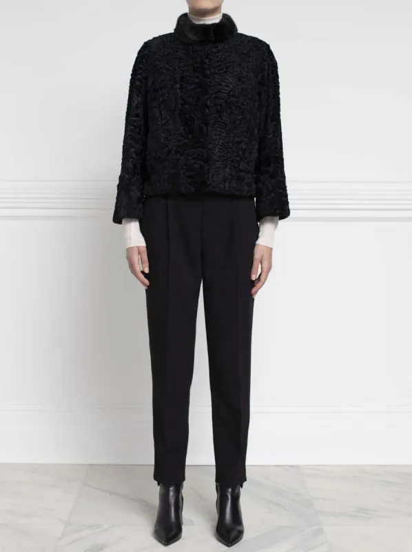 The Abby Lamb & Mink Fur Jacket sold by Pologeorgis