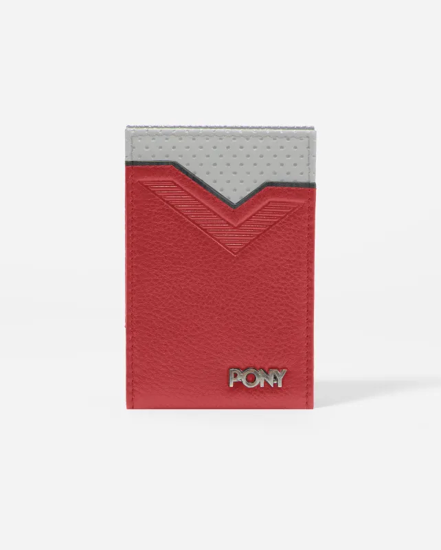 GIL TWO FOLD RED WALLET WITH MAGNETIC made by Pony